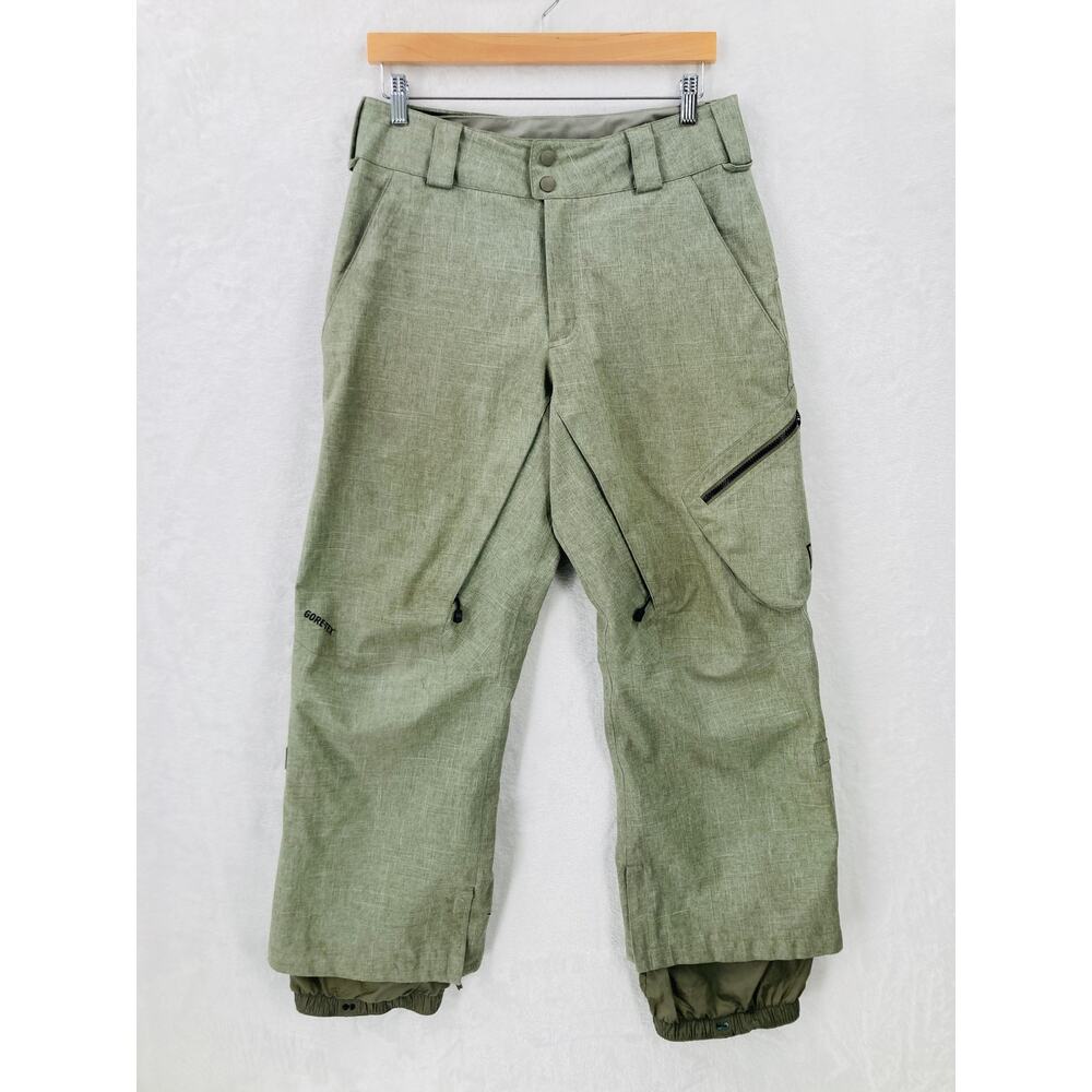 Burton AK Snow Pants Mens XS Gore-Tex 2L Cyclic Pant Green Snowboard Ski Fair